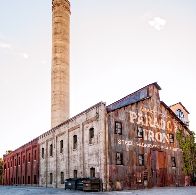 the brewery's paradox iron warehouse in los angeles